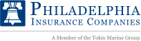 Philadelphia Insurance Companies logo featuring the Liberty Bell.